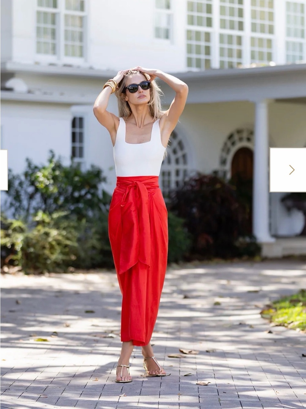 Julia Amory Cartagena silk dupioni skirt poppy Small
